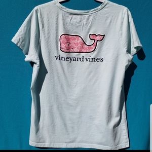 Vineyard Vines Light Blue Short Sleeve Whale T